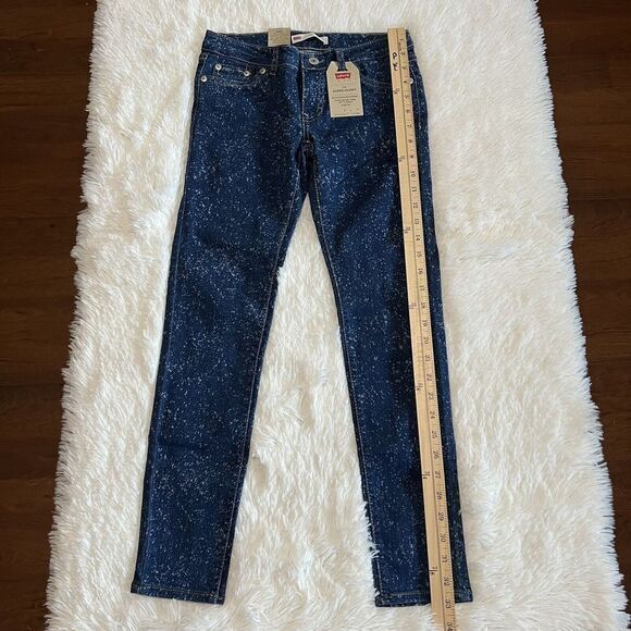 LEVI'S 710 Girl Jeans Super Skinny  Size 12 REG Stretch Adjustable Waistband - Picture 10 of 16